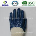 Blue Nitrile Coated Interlock Safety Glove